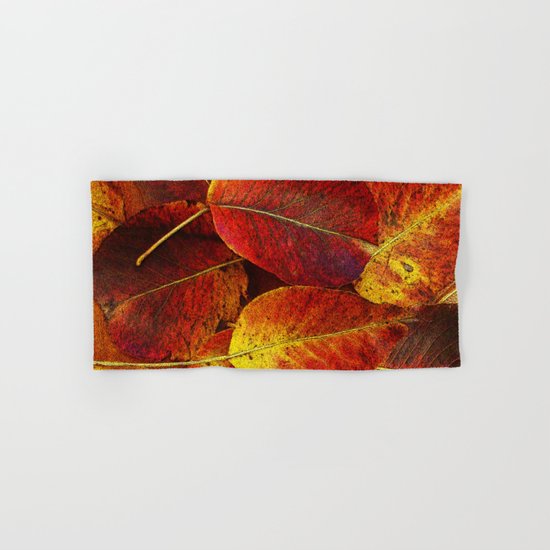 SUN SHINES ON AUTUMN LEAVES Hand & Bath Towel