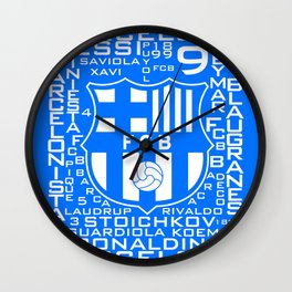 MixWords: Barcelona Wall Clock