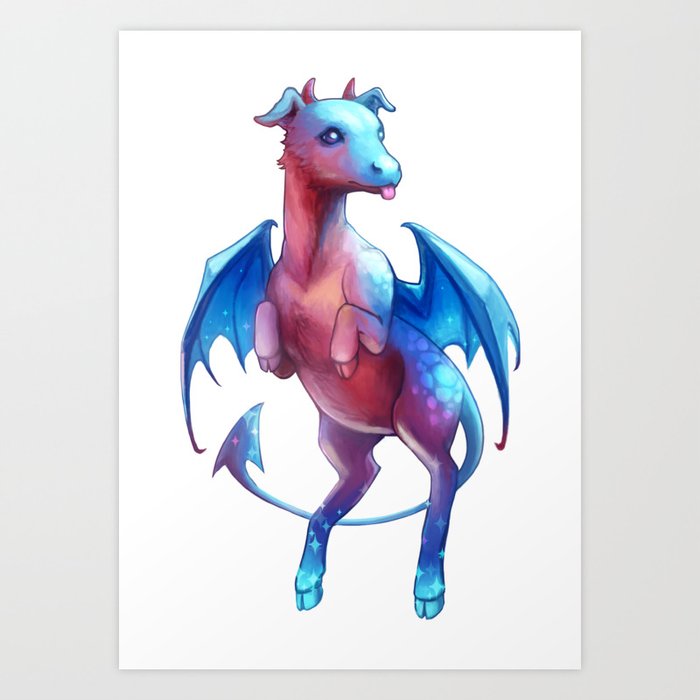 Cute Cryptid: the Jersey Devil Art Print