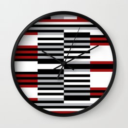 Geometric Stripes Wall Clock