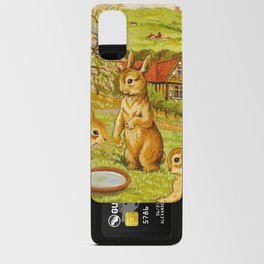 Springtime Rabbits by Louis Wain Android Card Case