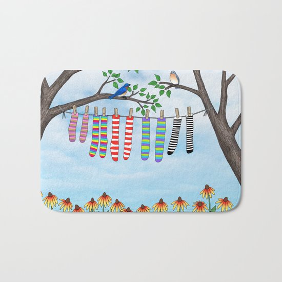 clean socks Bath Mat