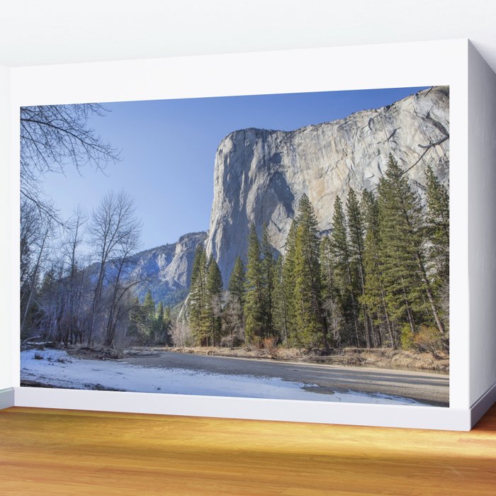Yosemite, El Capitan Wall Mural by davehare | Society6