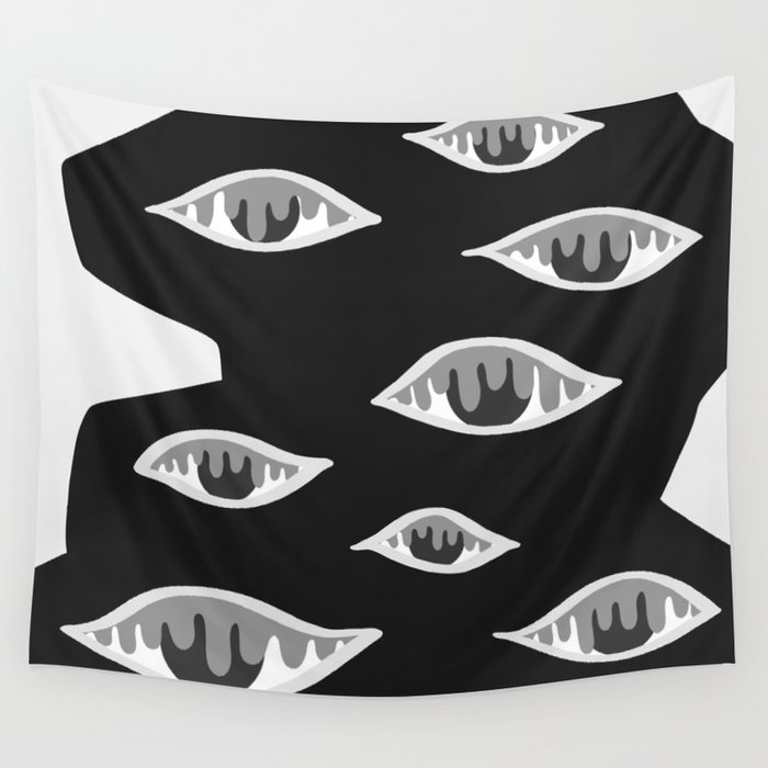 The crying eyes 12 Wall Tapestry