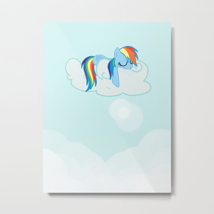 Rainbow Dash: Head in the Clouds Metal Print