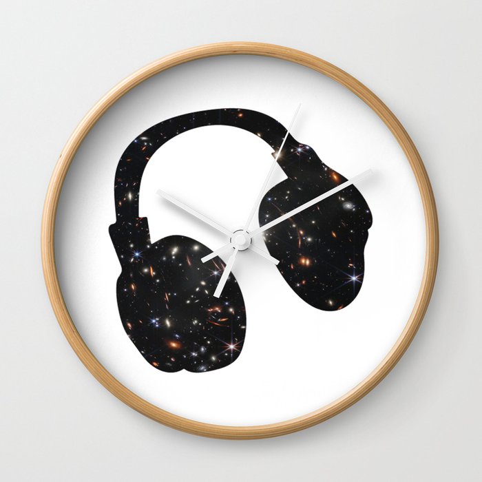 Headphone James Webb Wall Clock