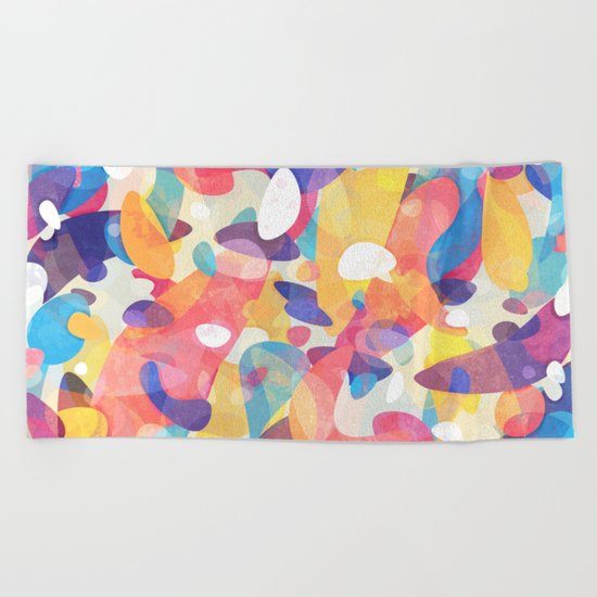 Chaotic Construction Beach Towel