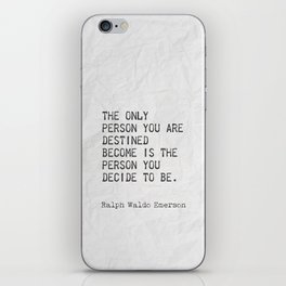 Ralph Waldo Emerson quotes 100 iPhone Skin