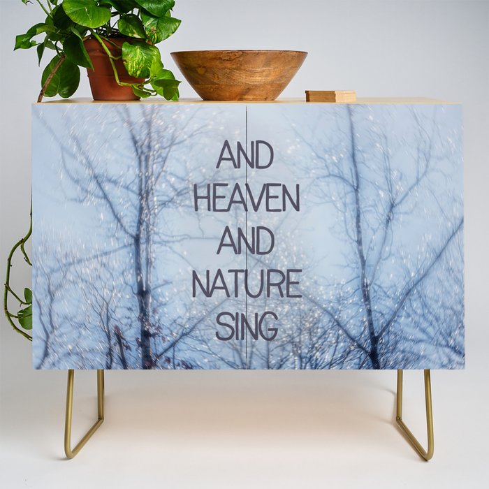 And Heaven And Nature Sing Credenza