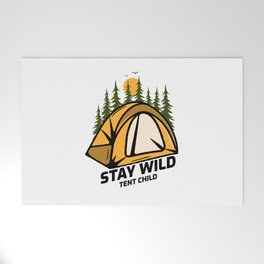 Stay Wild Tent Child Welcome Mat
