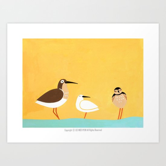 scolopacidae birds Art Print