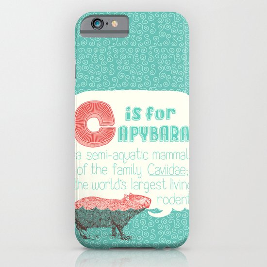 C is for Capybara iPhone & iPod Case