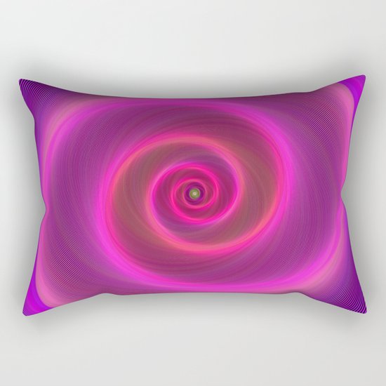 Neon spiral Rectangular Pillow