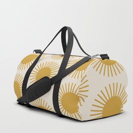 Golden Sun Pattern Duffle Bag