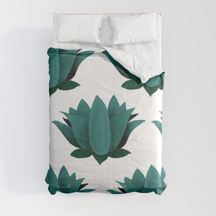 Green Lotus Comforter