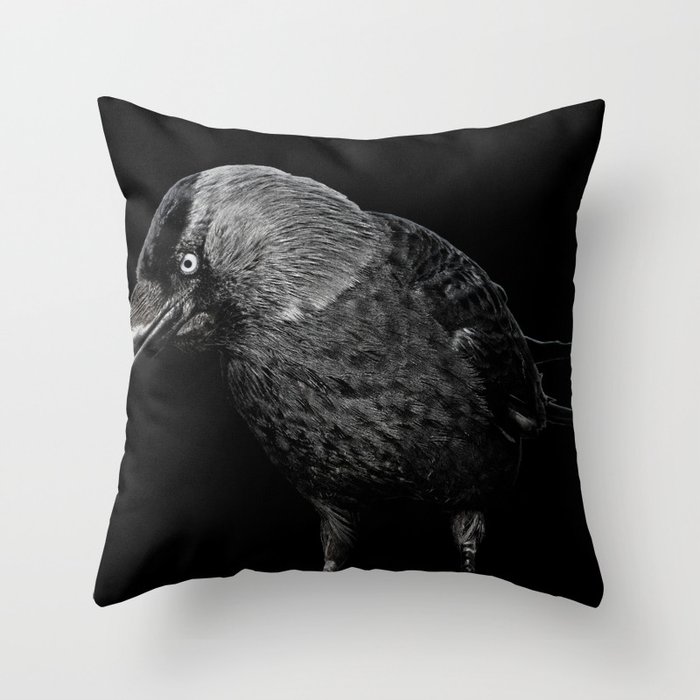 crow Throw Pillow