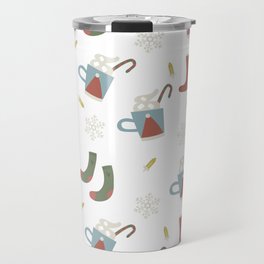 Christmas Pattern Retro Stocking Cup Travel Mug