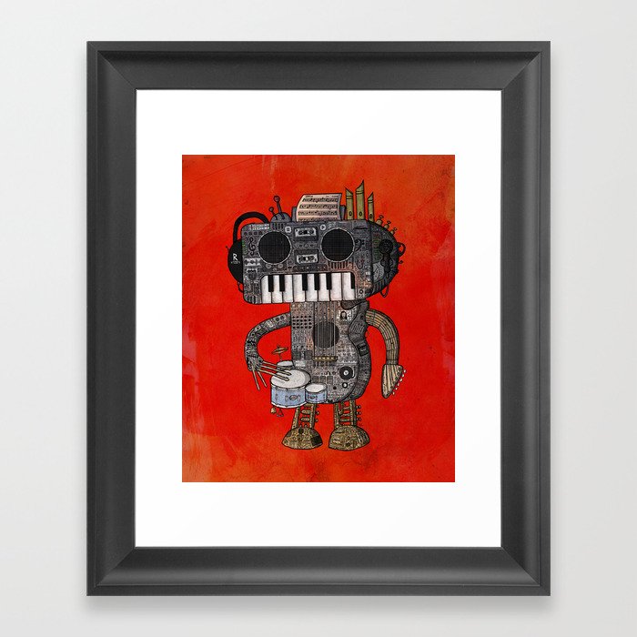 Musicbot Framed Art Print