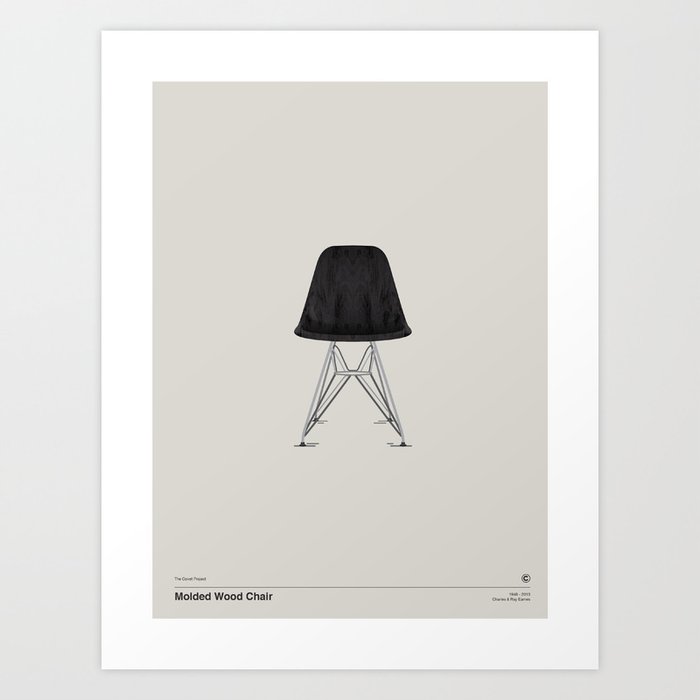 Iconic Furniture - Molded Wood Chair Art Print