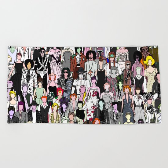 Tokyo Punks - Retro Green Beach Towel