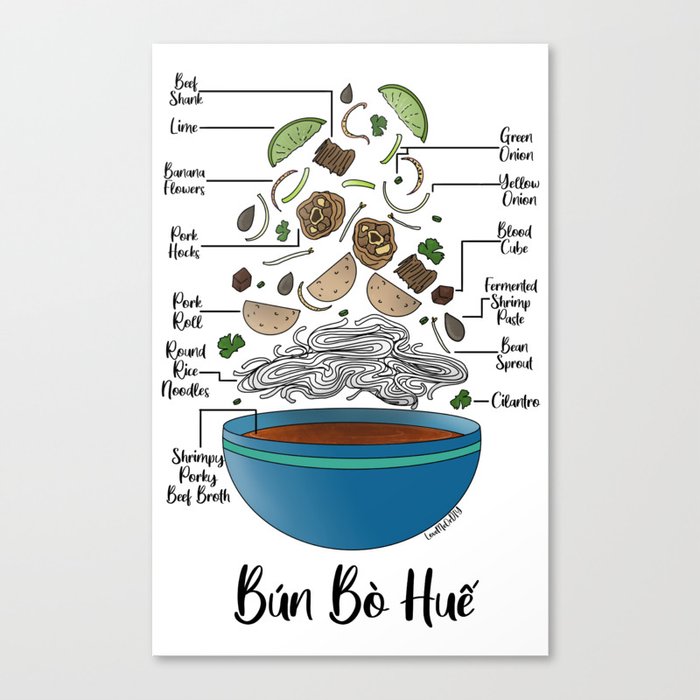 Bun Bo Hue Canvas Print