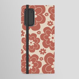 Retro Flower Pattern 609 Android Wallet Case