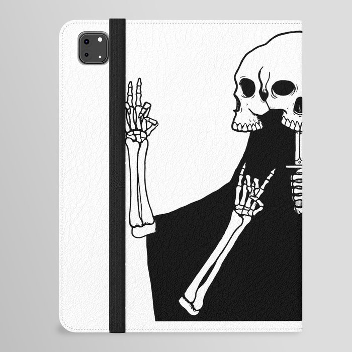 Skeleton Three Heads iPad Folio Case