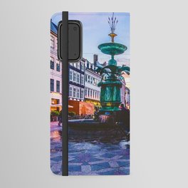 Photograph of a Warm Summer's Sunset over Copenhagen's Strøget Shopping Street Android Wallet Case