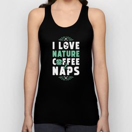 Nature Coffee And Nap Unisex Tank Top