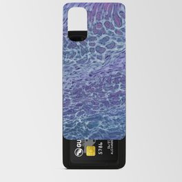 Blue & Violet Acrylic Abstract Fluid Art Android Card Case
