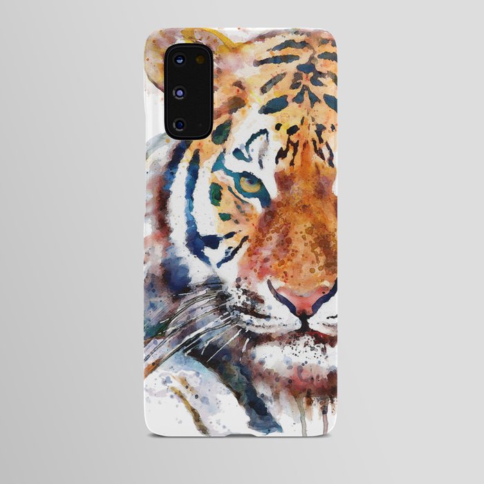 Tiger Head watercolor Android Case