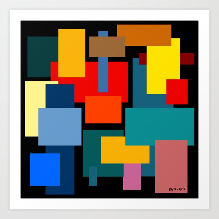 Color Blocks #8-2 Art Print