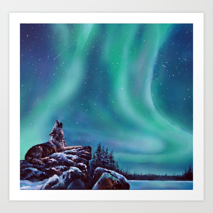 Northern lights wall hot sale art