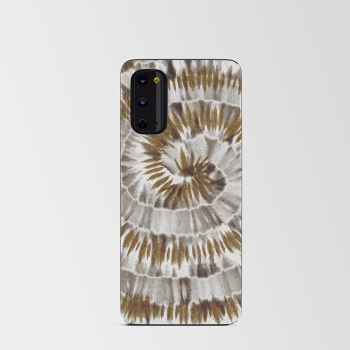 Brown Grey Tie Dye Android Card Case