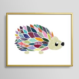 Abstract Hedgehog Framed Art Print