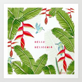 Hello Heliconia Art Print