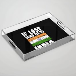 India Flag Saying Acrylic Tray