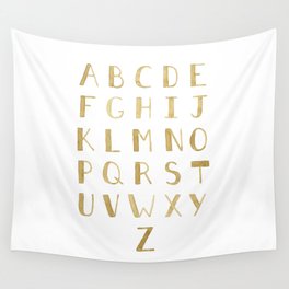 Fawn Uppercase ABCs Wall Tapestry