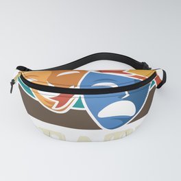 I'd rather be in theatre - theater masks Fanny Pack
