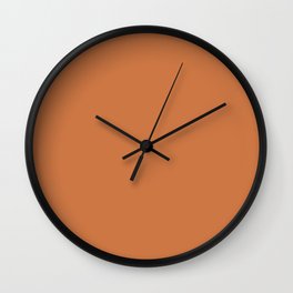 Solid Terracotta Wall Clock