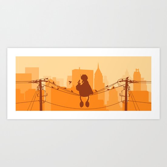 Too Big For The City Art Print