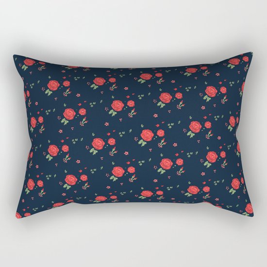 Classic western rose pattern Rectangular Pillow