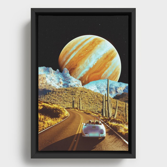 Journey To Jupiter Framed Canvas