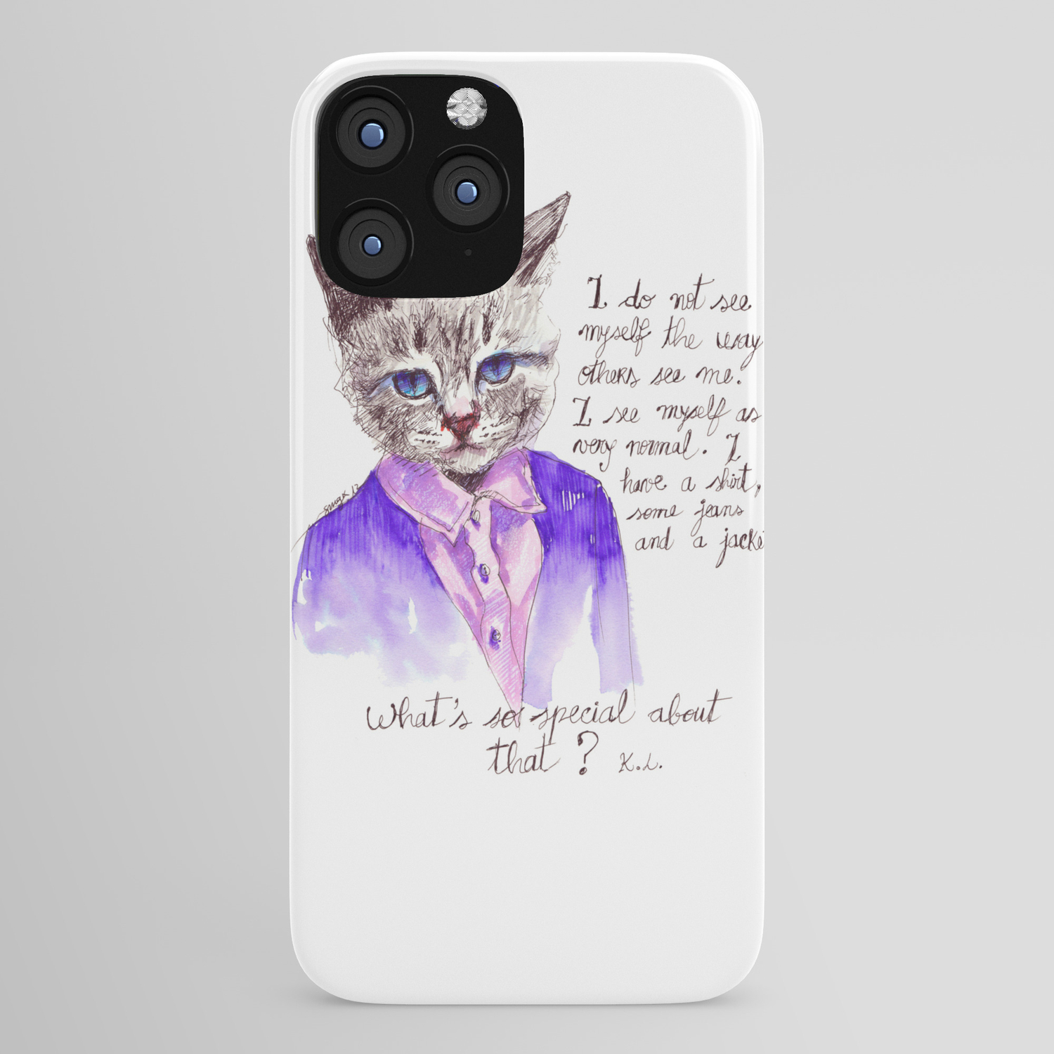 Fashion Mr Cat Karl Lagerfeld And Chanel Iphone Case By Smog Society6