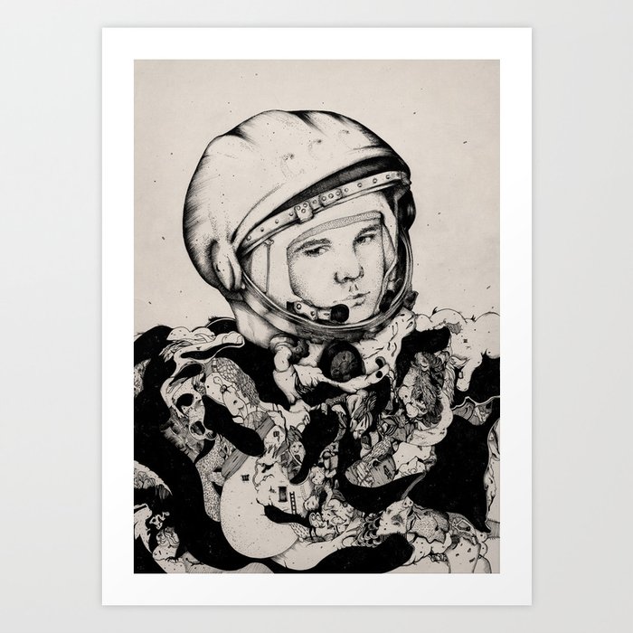 From Gagarin's Point Of View  Art Print