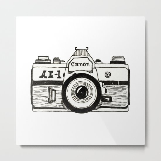 Camera Metal Print