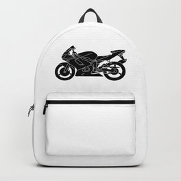 Motorcycle Silhouette. Backpack