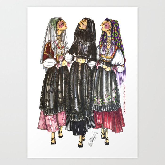 Dorgali Women Art Print