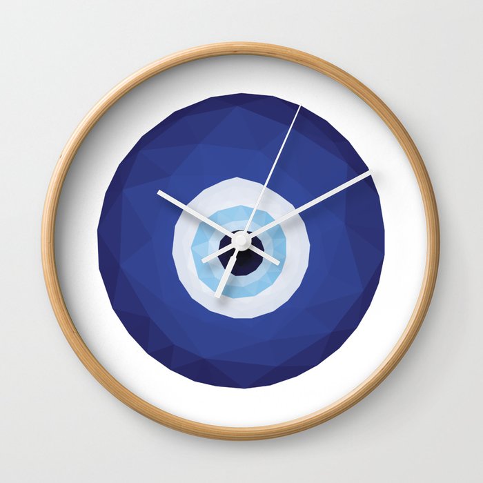Evil Eye (Nazar) Low Poly Wall Clock