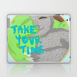 sloth: take your time Laptop Skin